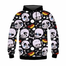 Детская 3D худи Sans Undertale - FATLINE Детская 3D худи Sans Undertale