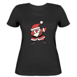 Женская футболка Santa dabbing - FATLINE Женская футболка Santa dabbing