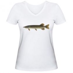 Женские футболки с V-образным вырезом - FATLINE