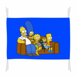 Флаг Семейство Симпсонов - FATLINE Флаг Семейство Симпсонов