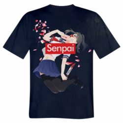 Мужская 3D футболка Senpai