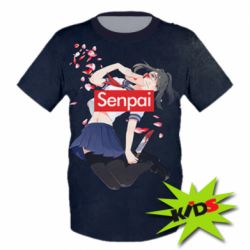 Детская 3D футболка Senpai - FATLINE Детская 3D футболка Senpai