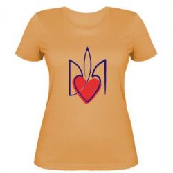Женская футболка Серце з гербом