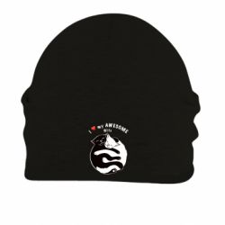 Шапка на флісі Cats with a smile - FATLINE Шапка на флісі Cats with a smile