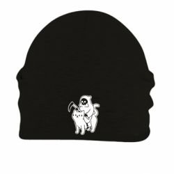 Шапка на флісі Death and cat - FATLINE Шапка на флісі Death and cat
