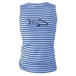 Майка-тільняшка Shark minimalism - FATLINE Майка-тільняшка Shark minimalism