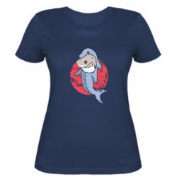 Женская футболка Shark or dolphin - FATLINE Женская футболка Shark or dolphin