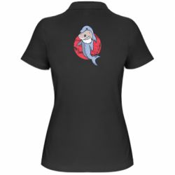 Жіноча футболка поло Shark or dolphin - FATLINE Жіноча футболка поло Shark or dolphin