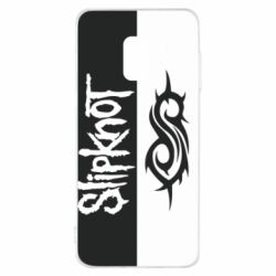 Чехол из раздела Музыка Slipknot black and white для Samsung A8 2018 - FATLINE Чехол из раздела Музыка Slipknot black and white для Samsung A8 2018