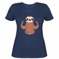 Женская футболка Sloth Yogi - FATLINE Женская футболка Sloth Yogi