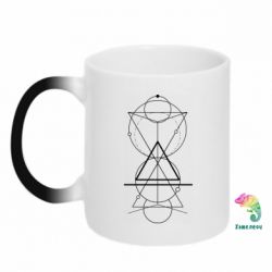 Кружка-хамелеон Сomposition of geometric shapes - FATLINE Кружка-хамелеон Сomposition of geometric shapes