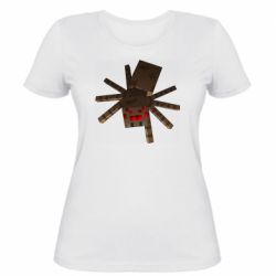 Женская футболка Spider from Minecraft - FATLINE Женская футболка Spider from Minecraft