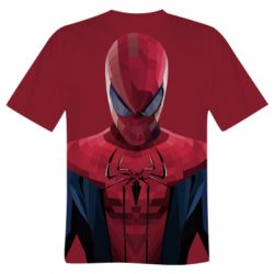 Мужская 3D футболка Spiderman low poly - FATLINE Мужская 3D футболка Spiderman low poly