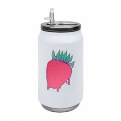 Термобанка 350ml Strawberry art - FATLINE Термобанка 350ml Strawberry art