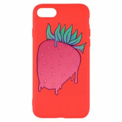 Чехол из раздела Steady Tiger Strawberry art для Apple iPhone 7 - FATLINE Чехол из раздела Steady Tiger Strawberry art для Apple iPhone 7
