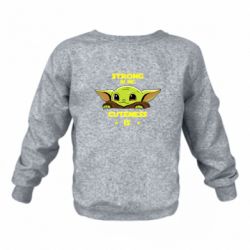 Детский свитшот на флисе Strong in me - FATLINE Детский свитшот на флисе Strong in me