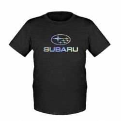 Детская футболка Subaru Голограмма - FATLINE Детская футболка Subaru Голограмма