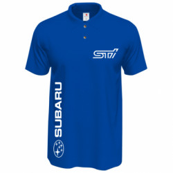 Футболка поло мужская Subaru STI Logo