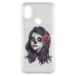 Чохол з розділу Halloween Sugar girl with a rose для Xiaomi Mi A2 - FATLINE Чохол з розділу Halloween Sugar girl with a rose для Xiaomi Mi A2