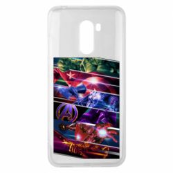 Чехол из раздела Мстители Super power avengers для Xiaomi Pocophone F1 - FATLINE Чехол из раздела Мстители Super power avengers для Xiaomi Pocophone F1