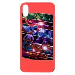 Чехол из раздела Мстители Super power avengers для Apple iPhone X/Xs - FATLINE Чехол из раздела Мстители Super power avengers для Apple iPhone X/Xs