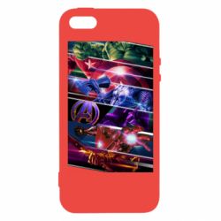 Чехол из раздела Мстители Super power avengers для Apple iPhone 5 - FATLINE Чехол из раздела Мстители Super power avengers для Apple iPhone 5
