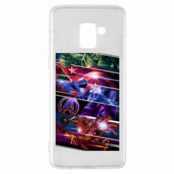 Чехол из раздела Мстители Super power avengers для Samsung A8+ 2018 - FATLINE Чехол из раздела Мстители Super power avengers для Samsung A8+ 2018