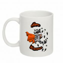 Кружка 320ml Super raccoon