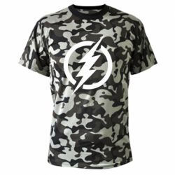 Камуфляжная футболка Superhero logo - FATLINE Камуфляжная футболка Superhero logo