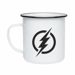 Кружка эмалированная Superhero logo - FATLINE Кружка эмалированная Superhero logo