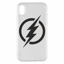 Чехол из раздела Flash Superhero logo для Apple iPhone X/Xs - FATLINE Чехол из раздела Flash Superhero logo для Apple iPhone X/Xs