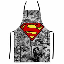 3D фартук Superman logo on comics - FATLINE 3D фартук Superman logo on comics
