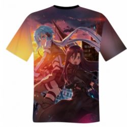 Мужская 3D футболка Sword Art Online 3