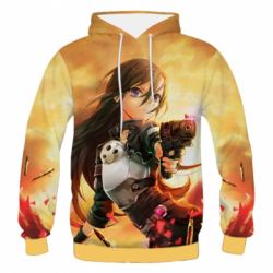 Мужская 3D худи Sword Art Online Kirito as a girl - FATLINE Мужская 3D худи Sword Art Online Kirito as a girl