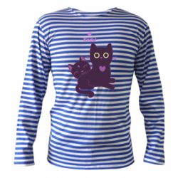 Тельняшка с длинным рукавом Кусь! - FATLINE Тельняшка с длинным рукавом Кусь!