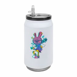 Термобанка 350ml Крутой заяц с битой - FATLINE Термобанка 350ml Крутой заяц с битой