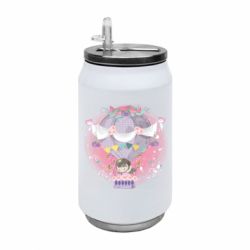 Термобанка 350ml Принцесса на воздушном шаре - FATLINE Термобанка 350ml Принцесса на воздушном шаре