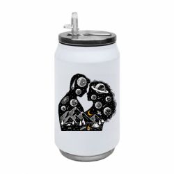 Термобанка 350ml Влюбленная пара. Космос - FATLINE Термобанка 350ml Влюбленная пара. Космос