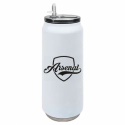 Термобанка 500ml Arsenal shield logo - FATLINE Термобанка 500ml Arsenal shield logo