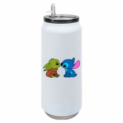 Термобанка 500ml Baby Yoda And Stitch - FATLINE Термобанка 500ml Baby Yoda And Stitch