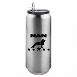 Термобанка 500ml Man lion and stars - FATLINE Термобанка 500ml Man lion and stars