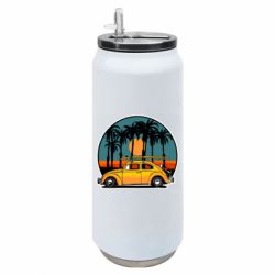 Термобанка 500ml Желтая машина. Винтаж - FATLINE Термобанка 500ml Желтая машина. Винтаж