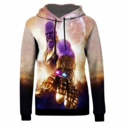 Женская 3D худи Thanos, Avengers - FATLINE Женская 3D худи Thanos, Avengers