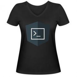 Женские футболки с V-образным вырезом