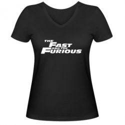 Женские футболки с V-образным вырезом - FATLINE