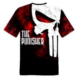 Мужская 3D футболка The Punisher - FATLINE Мужская 3D футболка The Punisher
