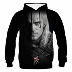 Чоловіча 3D худі The Witcher 2019 - FATLINE Чоловіча 3D худі The Witcher 2019
