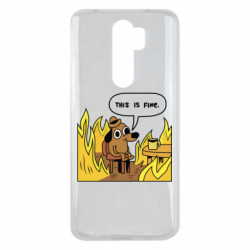 Чохол з розділу Меми This is fine для Xiaomi Redmi Note 8 Pro - FATLINE Чохол з розділу Меми This is fine для Xiaomi Redmi Note 8 Pro