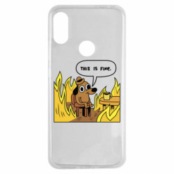 Чохол з розділу Прикольні малюнки This is fine для Xiaomi Redmi Note 7 - FATLINE Чохол з розділу Прикольні малюнки This is fine для Xiaomi Redmi Note 7