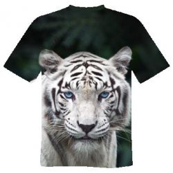 Чоловіча 3D футболка Tiger albino